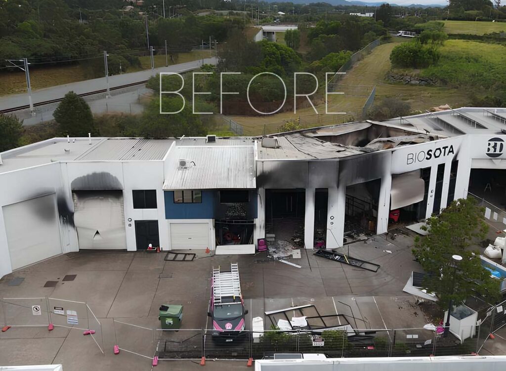 Commercial Fire Rebuild Varsity Lakes